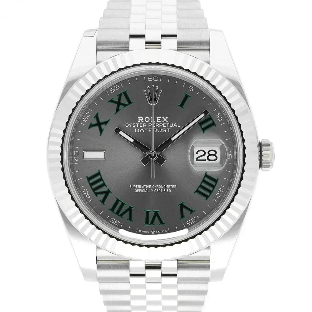 Datejust Grey Dial Wimbledon 41mm