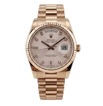 Day-Date 118235 "Rose Sundust Diamant“ 36MM